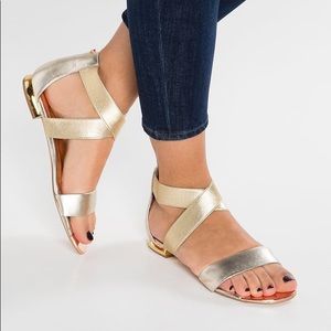 Ted Baker gold sandals